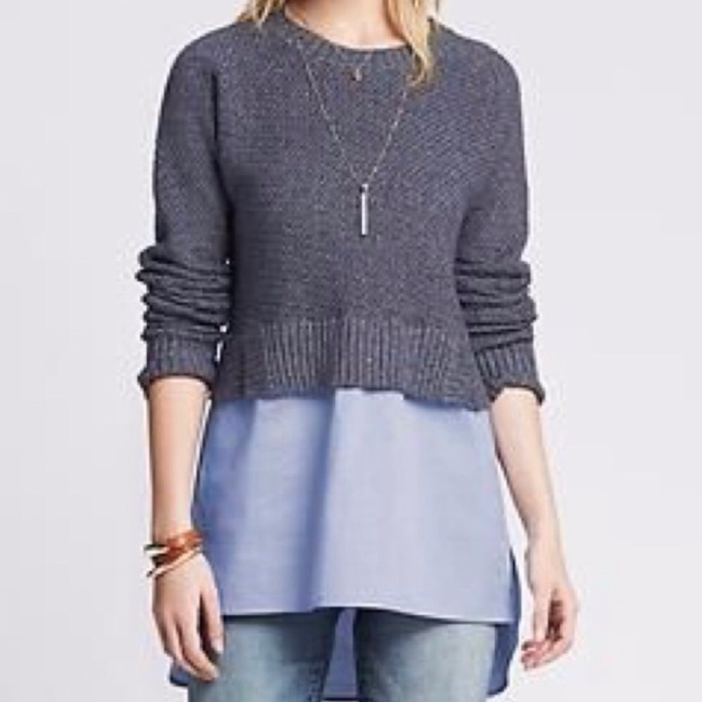 BR long sleeve cropped sweater shirt combo xs